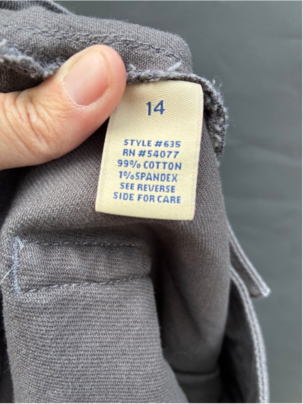 Cabi Jeans Ankle Cropped Pants Grey with zippers Size 14 - Picture 8 of 8